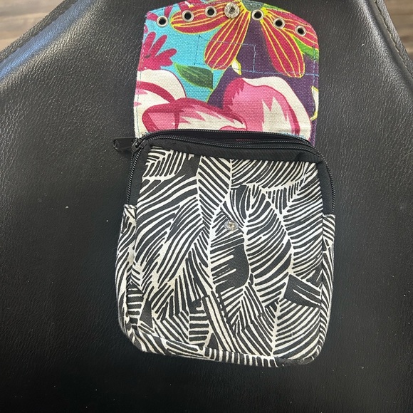 Zebra Stripe Crossbody Bag with Silver Accents - Picture 2 of 5